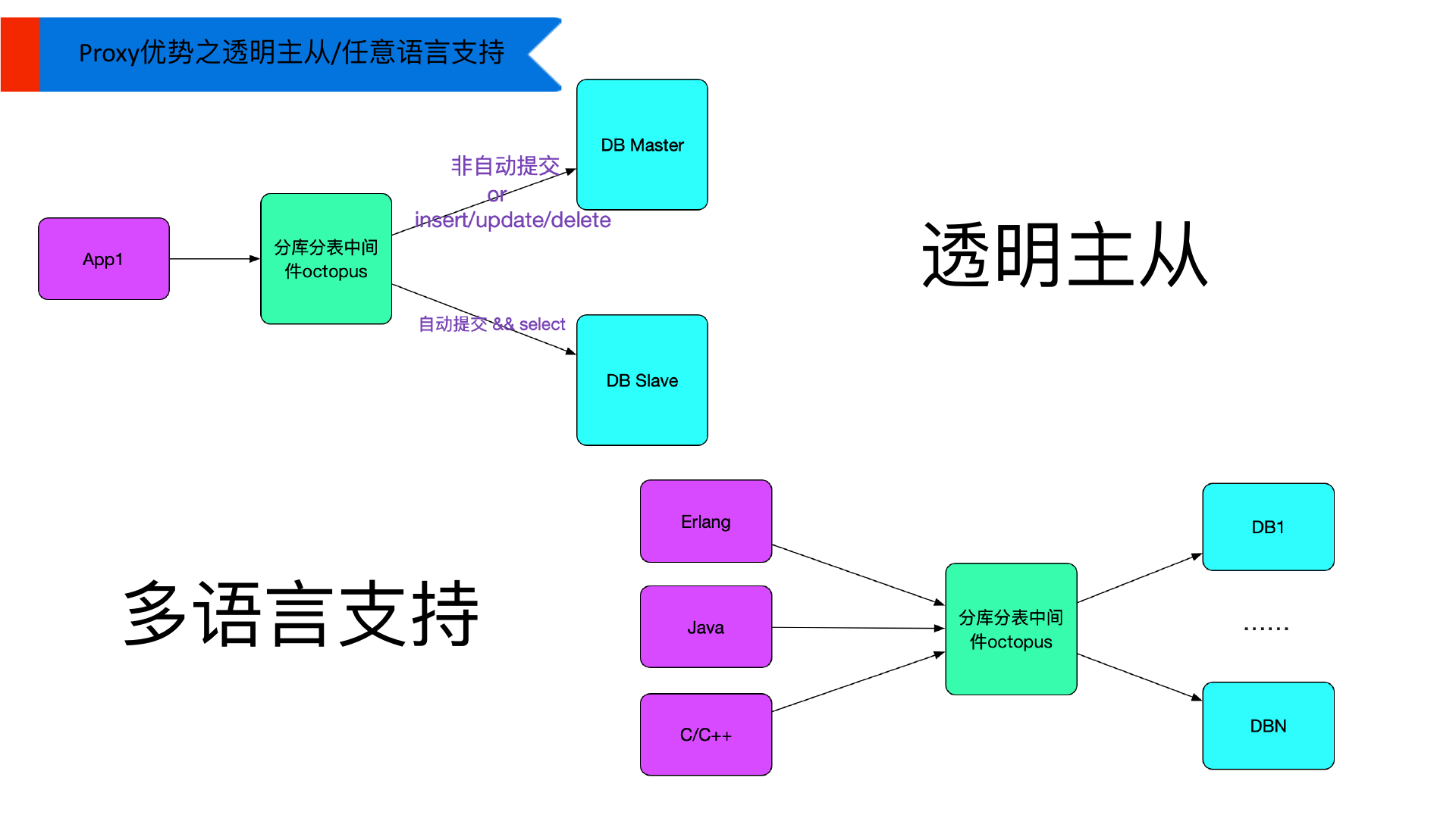 透明主从与多语言支持